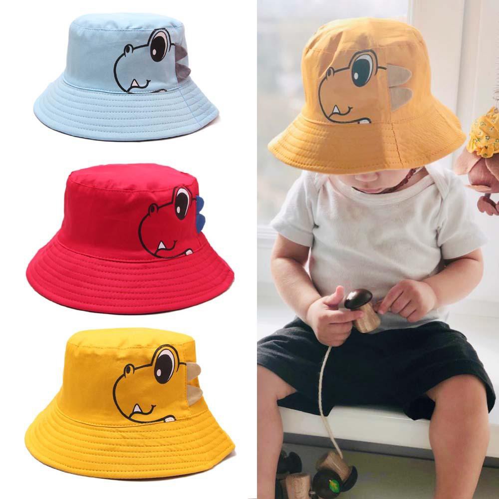 Bucket Hat Dino Anak / Balita Usia 1-8 Tahun dan Topi Anak Karakter Kucing Usia 1-3 Tahun Laki Perempuan