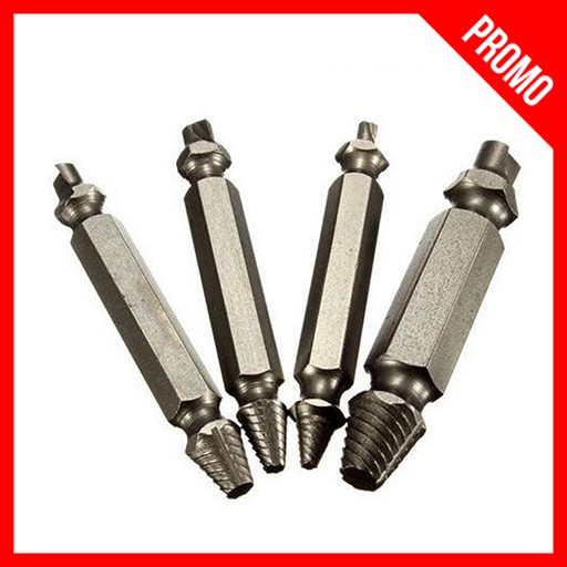 Mata Bor Pembuka Baut Rusak - Screw Extractor Broken Striped Screw Remover Murah Import