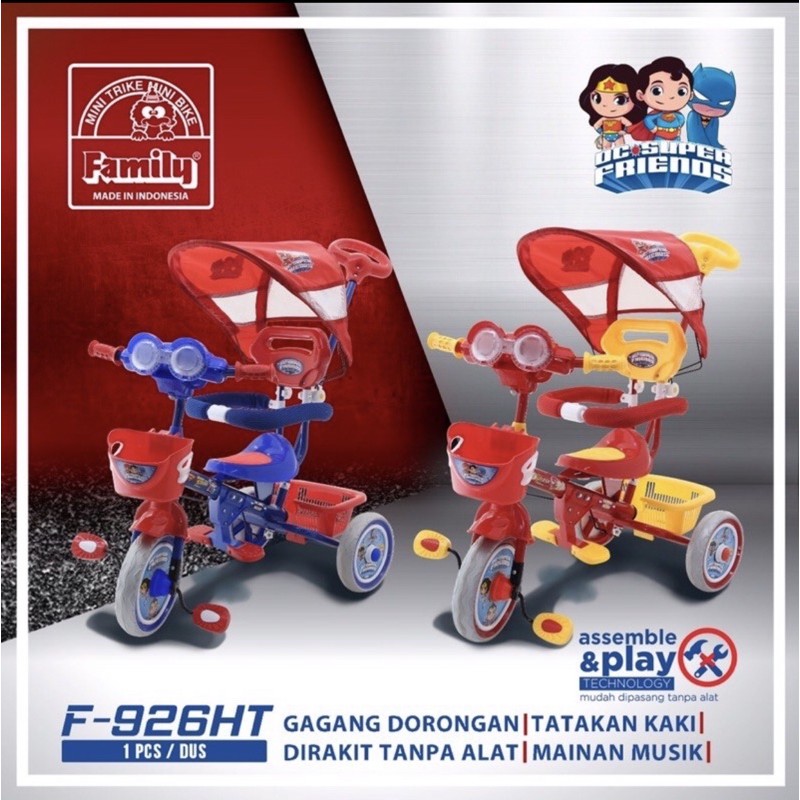 Sepeda Anak Roda Tiga Family 926 Makassar