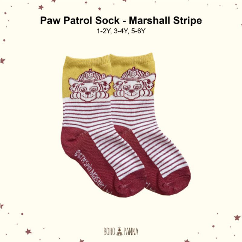 BOHO PAW PATROL KAOS KAKI PAW PATROL SOCK KAOS KAKI ANAK 1-6 tahun