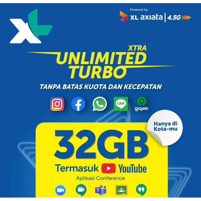 kartu perdana XL 32GB