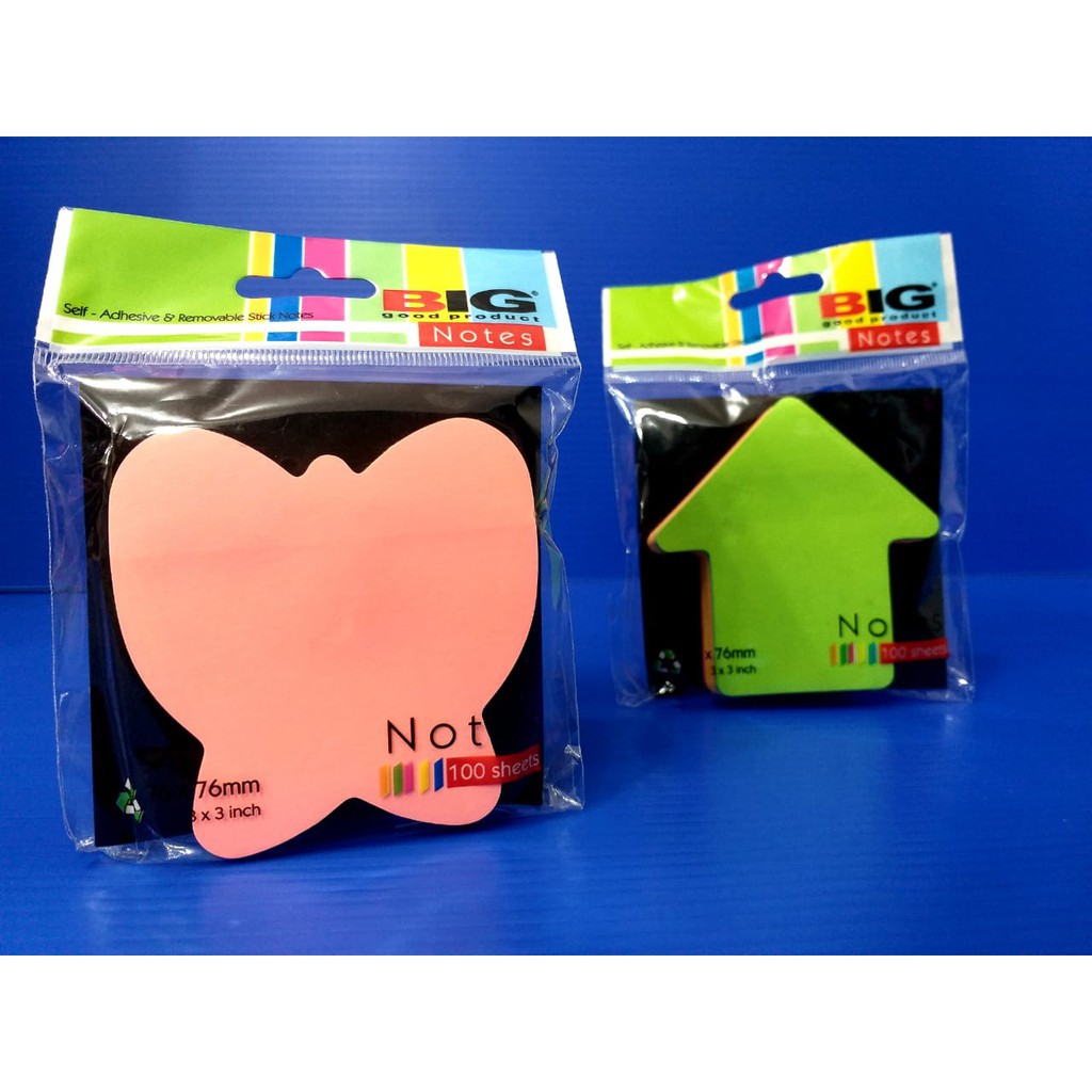 POST IT  BIG  WARNA TUMPUK/WARNA-WARNI-76X76 BENTUK CAMPUR