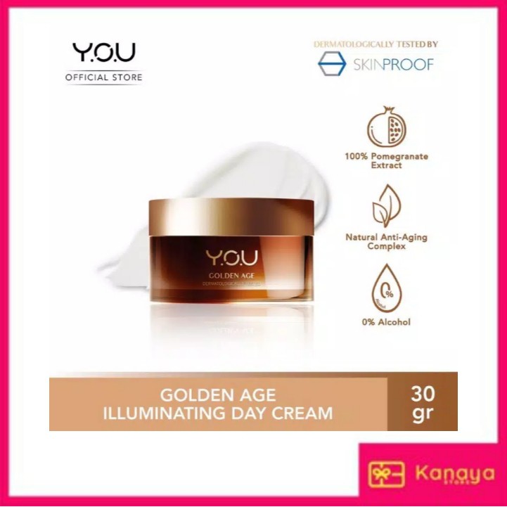 (BISA COD) YOU Golden Age Illuminating Day Cream 30g