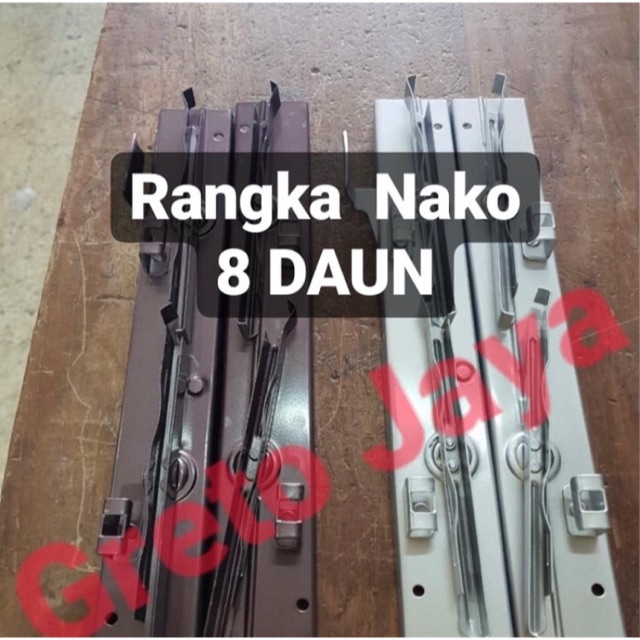 ( 8 Daun ) Bingkai Nako Jendela Kisi Besi Rangka Kaca Teralis Tralis