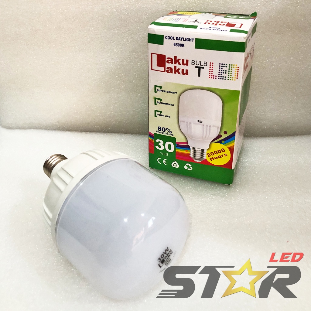 LAKU LAKU Bulb T LED 20W, 30W Lampu Bohlam Tabung Murah Hemat Energi Irit Listrik 20 30 WATT Termurah Terlaris Star