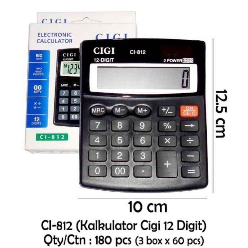 

CALCULATOR | KALKULATOR CIGI C1-812