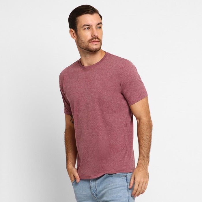 KAOS POLOS COTTON COMBED 30s - Size S M L XL - PENDEK - Warna Misty - Katun
