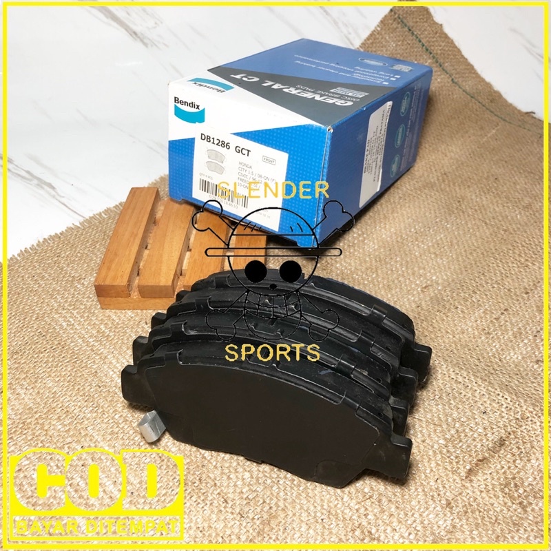 BRAKE PAD JAZZ DB 1286 GCT - KAMPAS REM DEPAN MOBILIO CITY FREED JAZZ