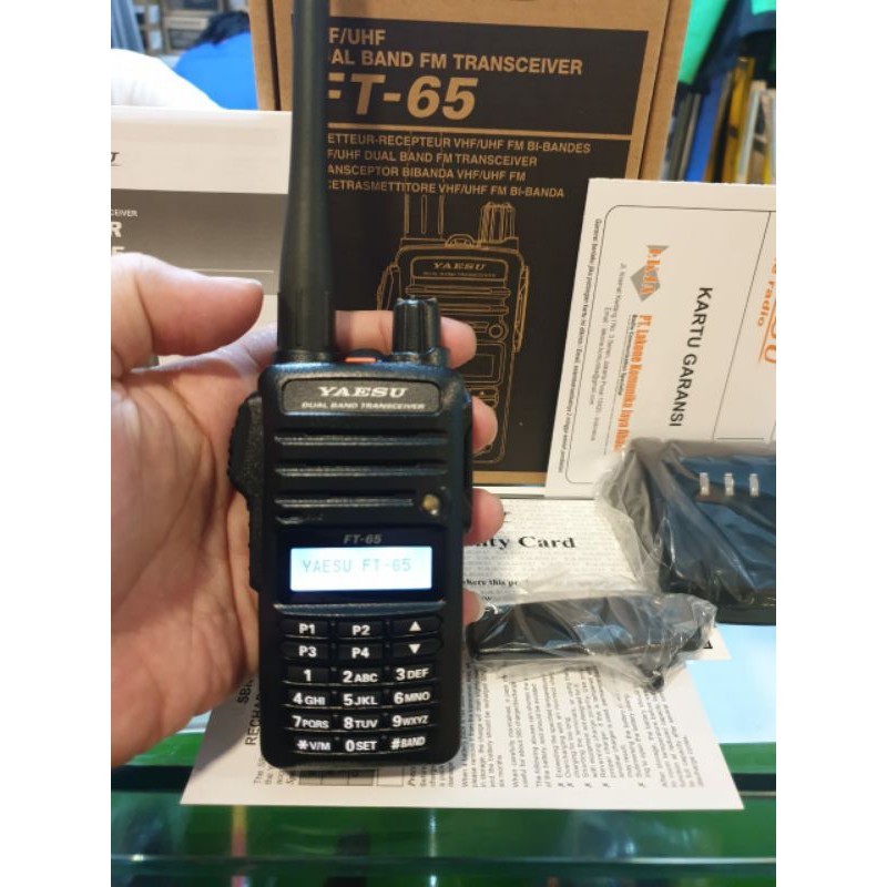 YAESU FT-65RE HT DUAL BAND ORI BARU GARANSI 1 TAHUN FT65 FT-65R RADIO