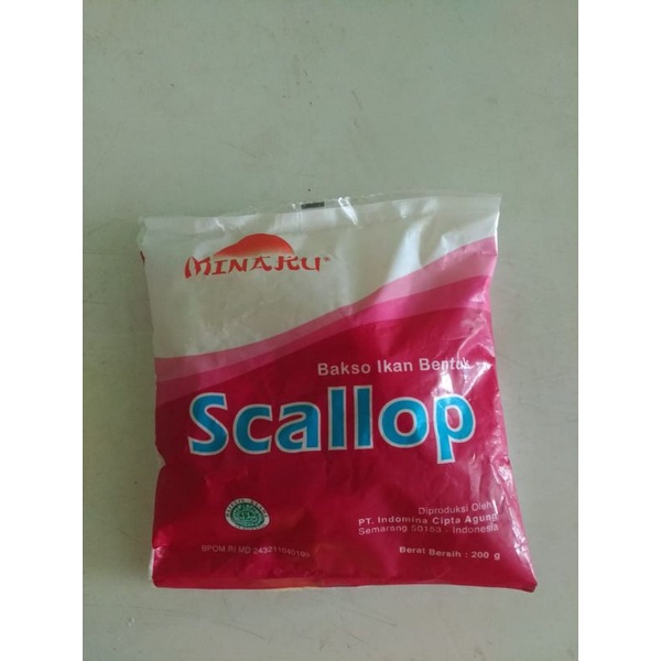 

Minaku Baso ikan bentuk Scallop 200gr