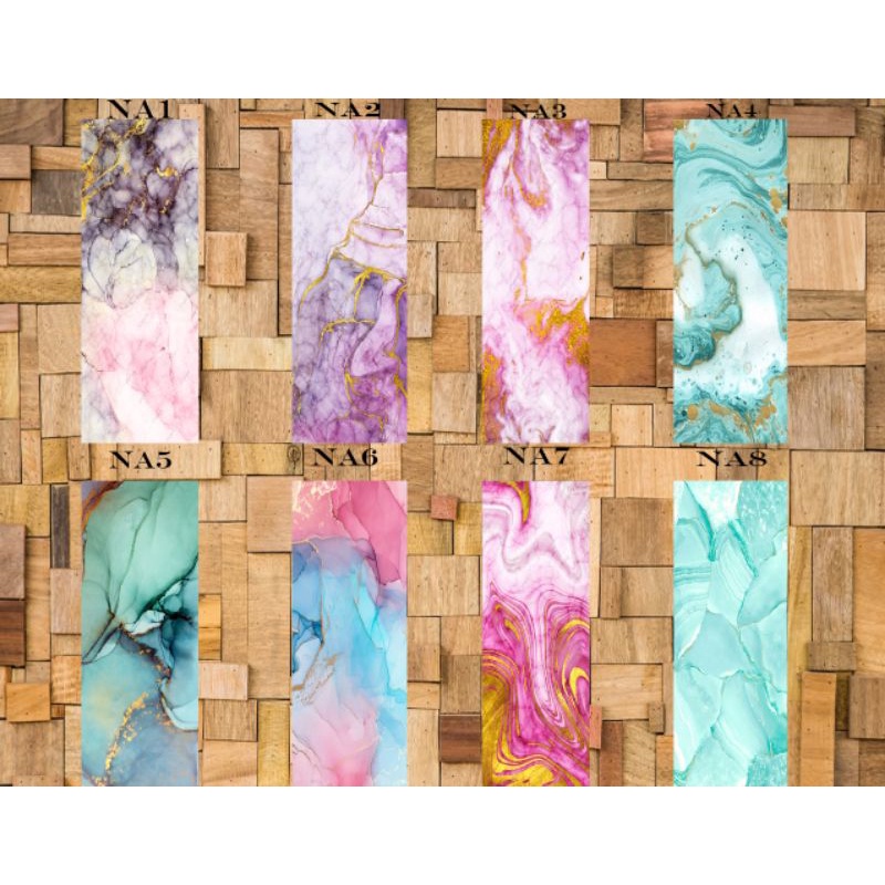 marmer motif stiker kaca