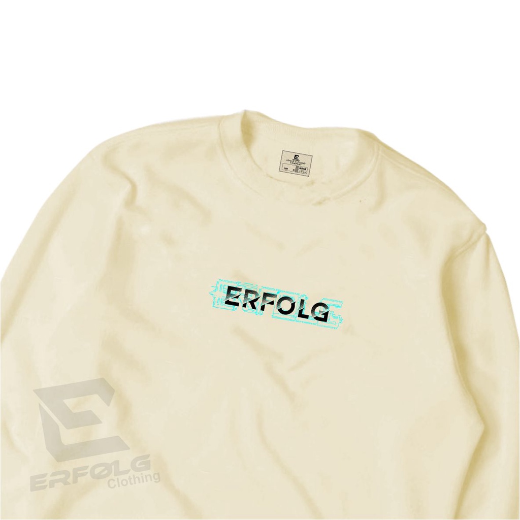 Sweater Crewneck Pria Distro Krem Grafity Sweter Warna Cream Switer Oblong Crewnek CN Brand Lokal Crowneck Oversize Original Erfolg Clothing Cowok Cewek Wanita Bahan Tebal Suiter Kerah Tinggi Korean Style Pollover