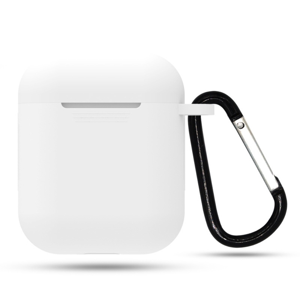 Case Earphone Bahan Silikon Dengan Carabiner Untuk I12/I9S/I11 Tws-Putih