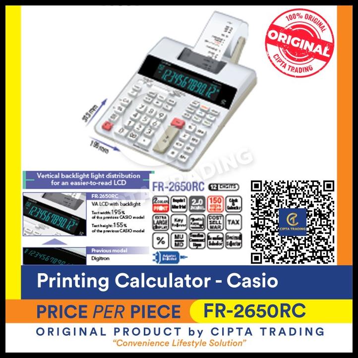 

Calculator - Casio - Printing Calculator Fr-2650Rc