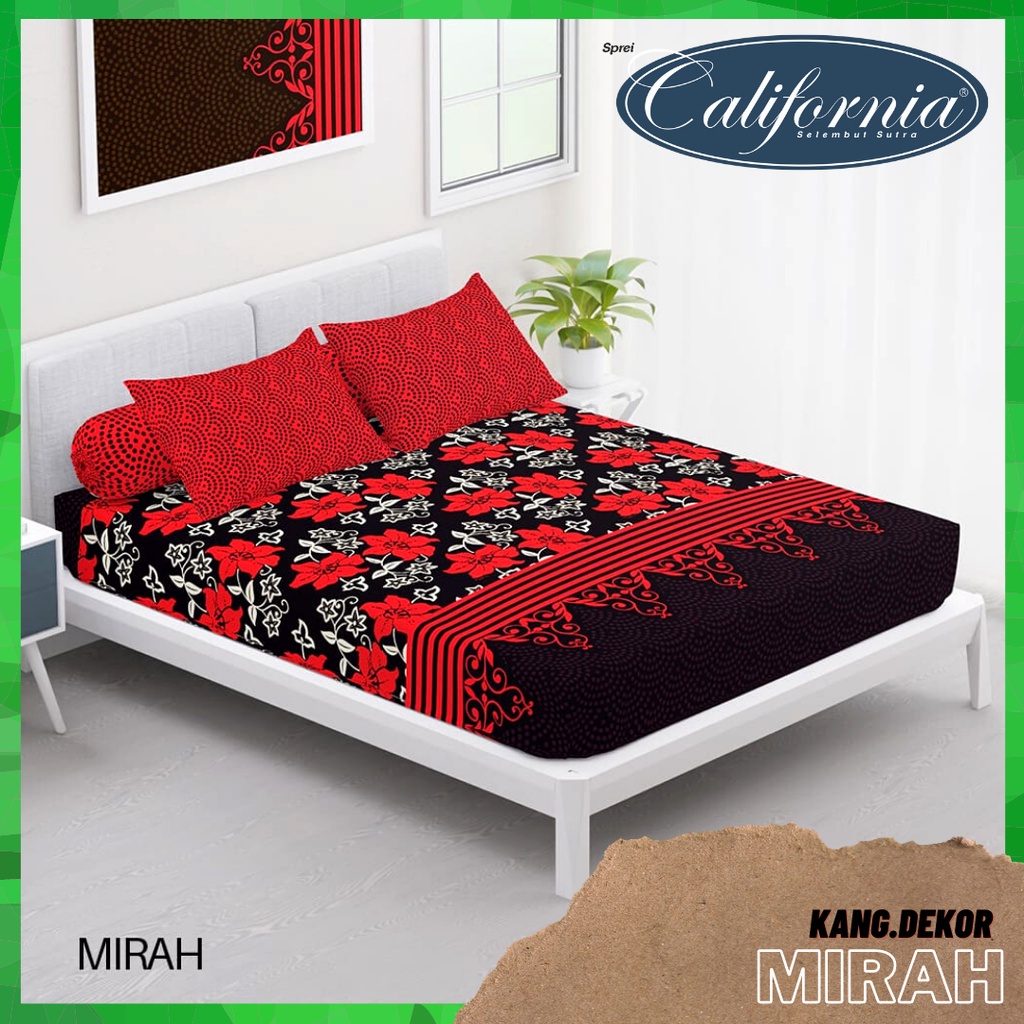 SPREI CALIFORNIA MOTIF MIRAH QUEEN KING SINGLE SIZE 160X200 180X200 120X200 SPREI NO 1 2 3 MURAH SEP