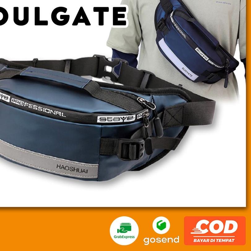 ۝ Waistbag Cowok Soulgate Tas Selempang Slempang Pinggang Laki Laki Sling Bag Dada Depan Anak Remaja