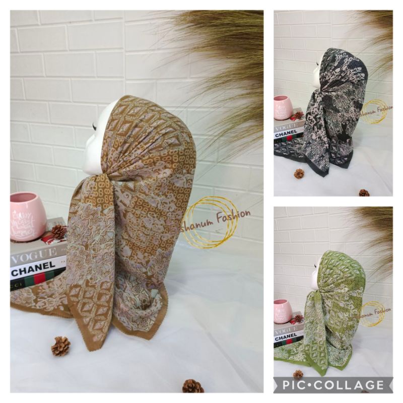 DEENAY KW HIJAB VOAL MOTIF BUNGA FREYA