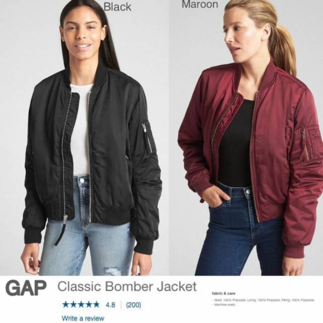 gap classic bomber jacket