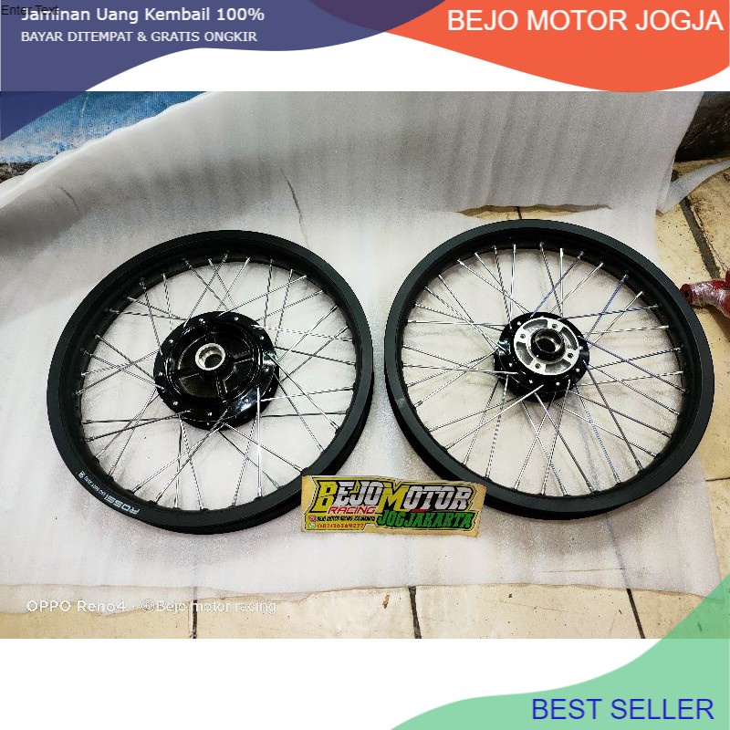velg rx king tapak lebar ring 18 tromol original depan belakang