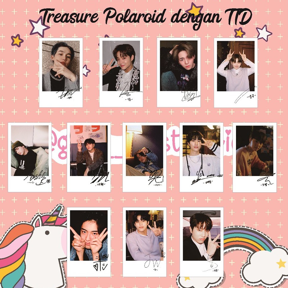 Foto Polaroid Treasure dengan TTD