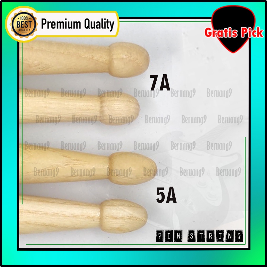 Stick Drum Import Ukuran 5A &amp; 7A Import High Quality Material Oakwood Stik Drum