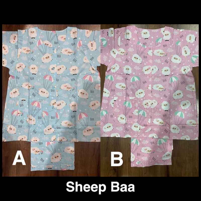 Baju Tidur / Baby Doll Jumbo XL/XXL Katun Celana Pendek Tangan Pendek Full Kancing