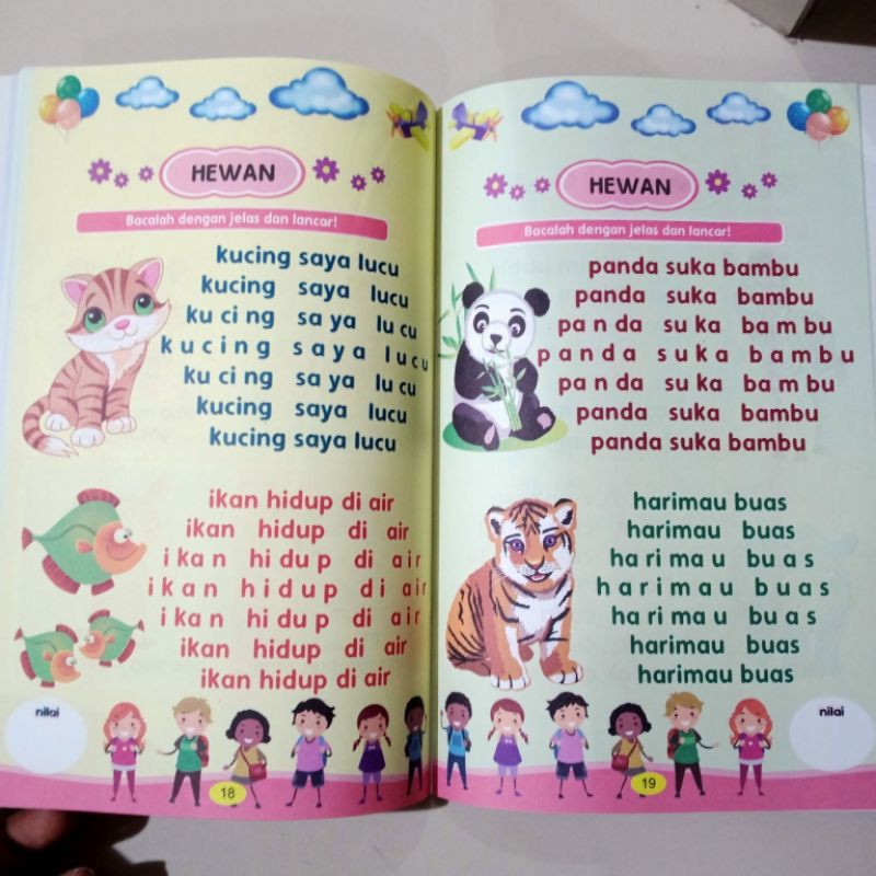 buku aku bisa lancar membaca chyntia monica 32 halaman (15×24cm)