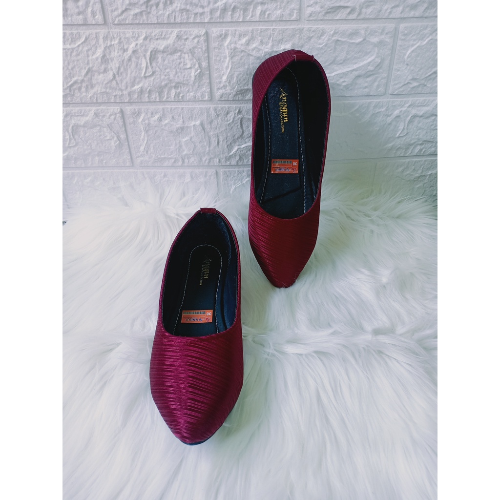 EYZA Sepatu balet wanita bahan glossy flatshoes simple elegan terbaru VIRAL FLASH SALE