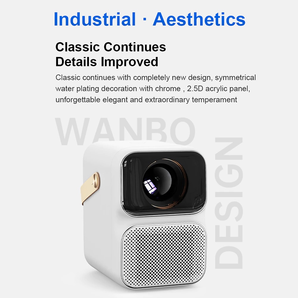 WANBO T6 MAX - Smart Android 1080P Full HD Projector - 550 ANSI Lumens