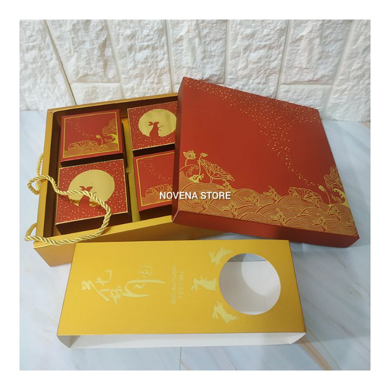 

BOX KOTAK MOONCAKE DUS KEMASAN PACKAGING HAMPERS KUE BULAN-MC2204