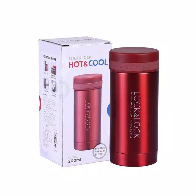 Lock&Lock Hot and Cool Tumbler Mini Mug 200mL - Red