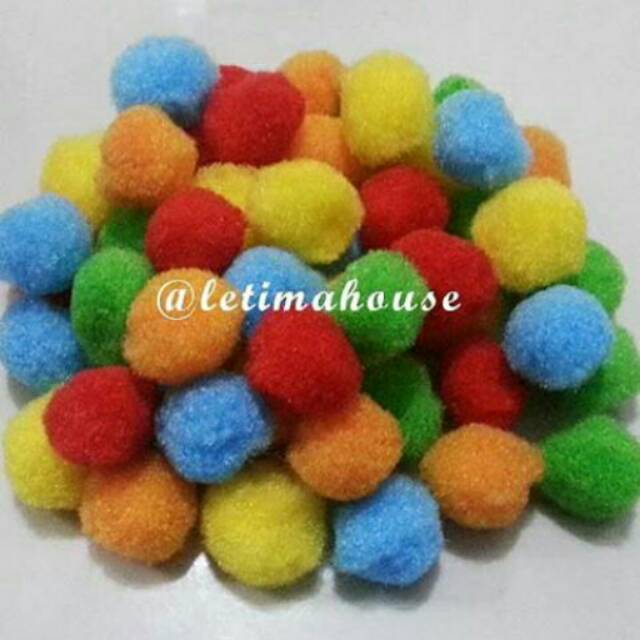 

Mix color pom pom 18mm