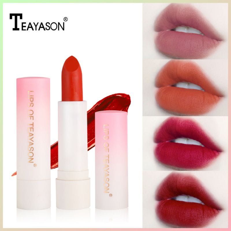 Medan Termurah Waterproof &amp; Long lasting Lipstick Matte Lipstik Velvet Texture Teayason