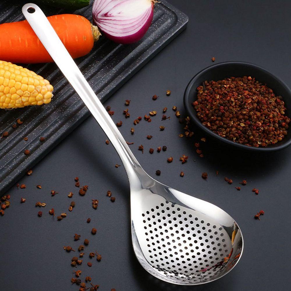 REBUY Sendok Saringan Home Fast Drain Cooking Gadgets Alat Dapur Alat Makan Makanan Food Strainer