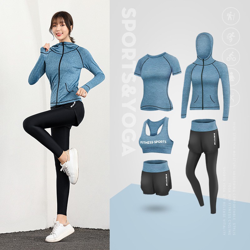 bestpromo baju gym olahraga wanita set legging setelan senam aerobik terbaru import training pakaian