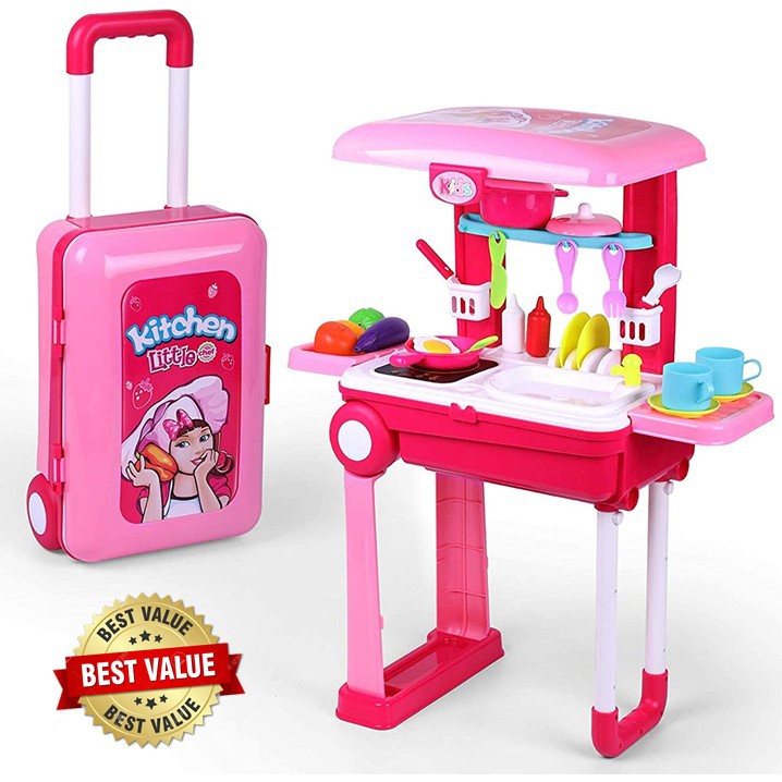 Mainan Anak Perempuan Masak Masakan Kitchen Set Mainan Anak Koper K25 Shopee Indonesia