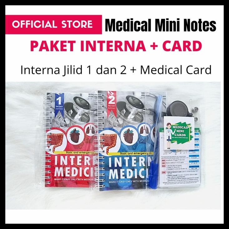 

TERBARUU!! Original Termurah | Paket Buku Medical Mini Notes Interna + Card COD