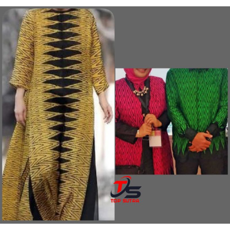 Kain sutra kristal (dolby) corak cobo-cobo [Harga 1/2 meter]