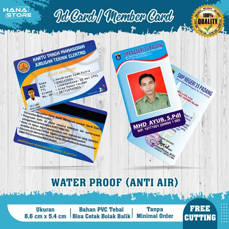 

Kartu Pelajar ID Card atau Kartu Anggota