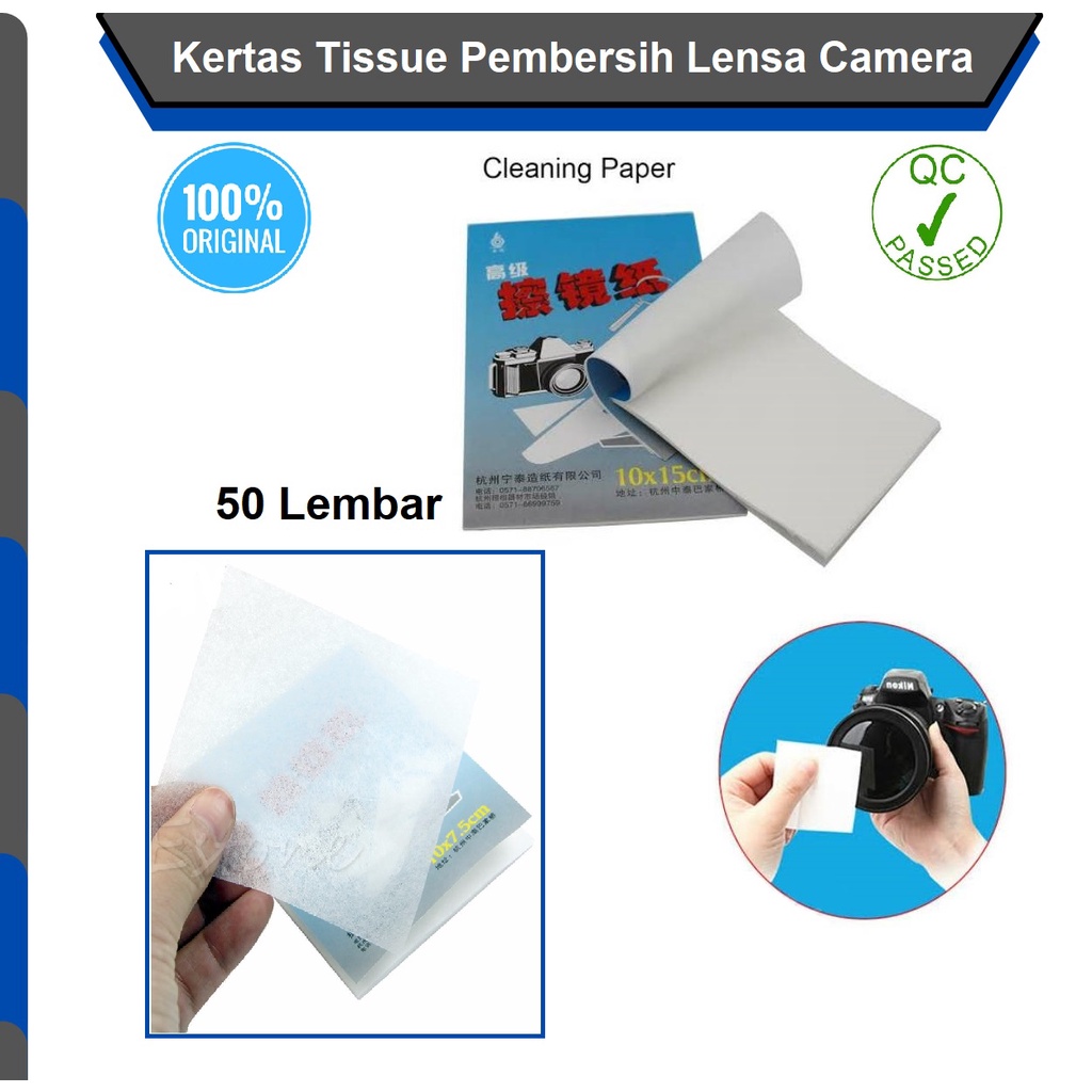 Jual LENS Cleaning Paper Kertas Tissue Pembersih Lensa Camera
