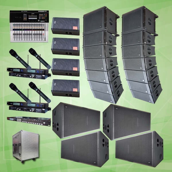 PAKET AUDIO SOUND SYSTEM ACTIVE SPEAKER PAKET LINE ARRAY PREMIUM LA1 AUDERPRO