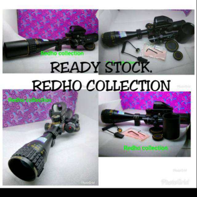 Telescope Sniper NT 4-16x50 AOGL IR Gold Holographic Red Laser Scope