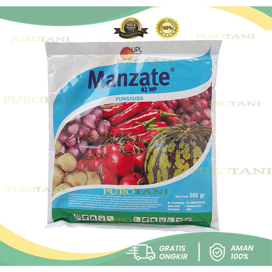 Fungisida Mankozeb manzate 82 wp 500 gram