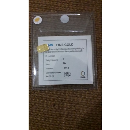 Logam Mulia ANTAM Retro Portrait 1 gram