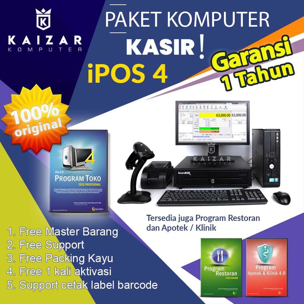 

paket kasir 2 set siap pakai