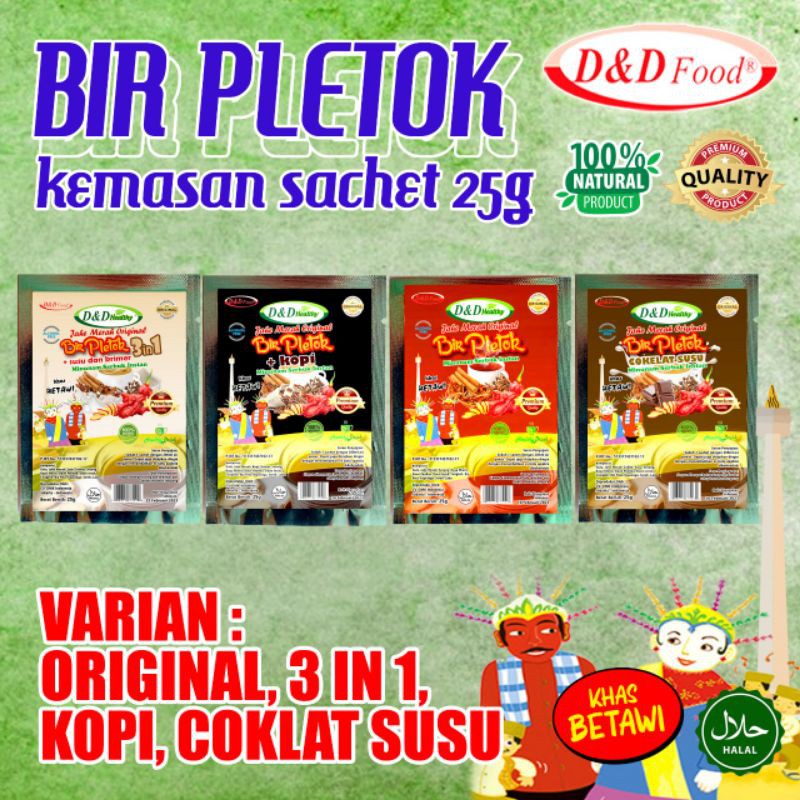 

Bir Pletok Jahe Merah Original Sachet 25g