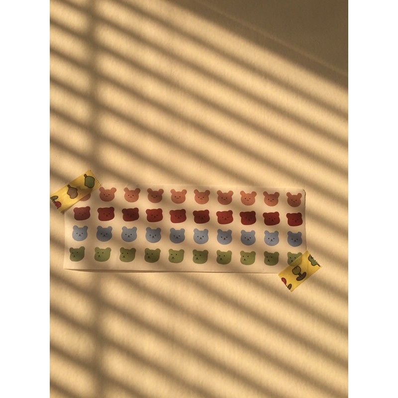 

Four Bear deco stickers (40 pcs)