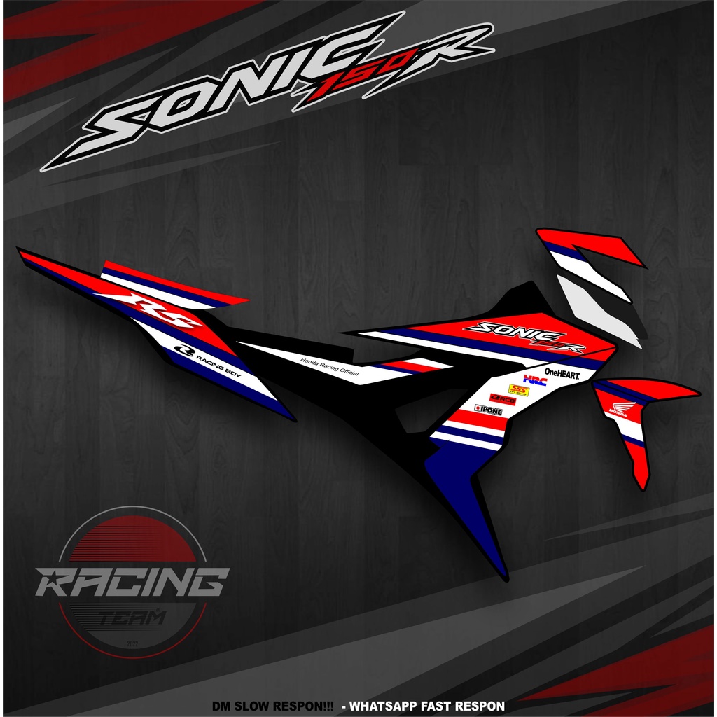 STRIPING HONDA SONIC VARIASI / STICKER VARIASI MOTOR SONIC 150 R VARIASI / COD