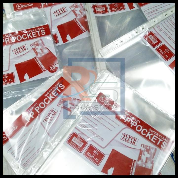 

BEST SELLER !!! SHEET PROTECTOR 5221 F4 FOLIO BAMBI TERLARIS