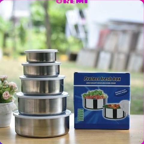 *#*#*#] Mixing Bowl Stainless Steel Rantang 5 Susun-Fresh Box Stainless Steel